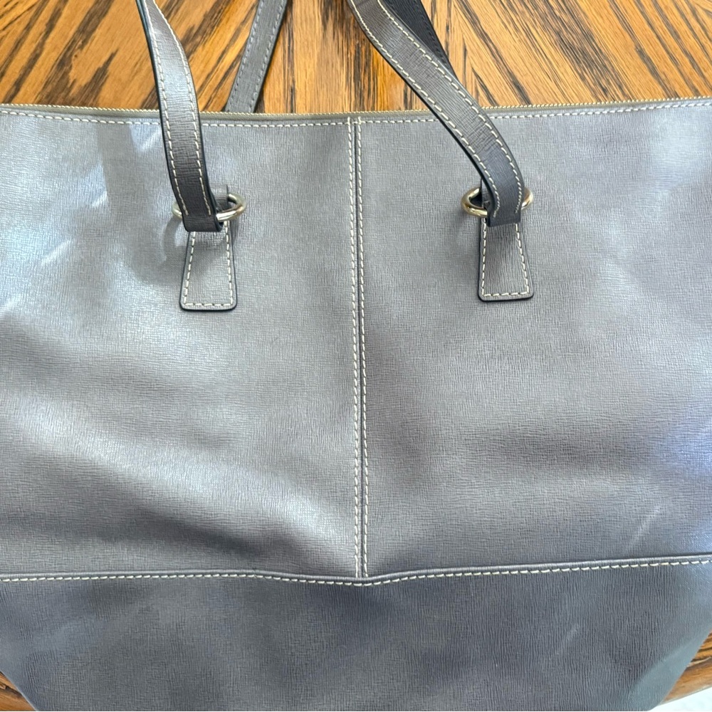 Dooney & Bourke Elegant Gray Tote - Picture 6 of 12